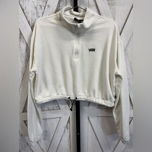 Vans Half-Zip Cropped Sweatshirt